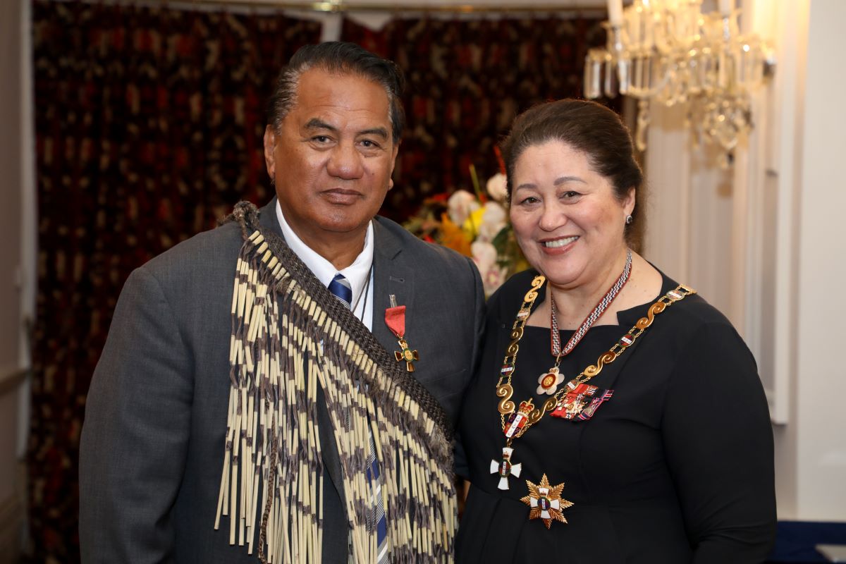 Dr Taku Parai with Dame Cindy Kiro